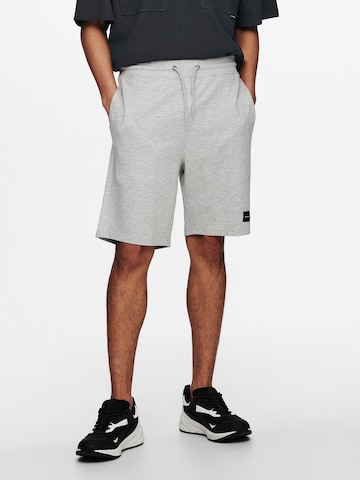 Only & Sons Regular Shorts 'Neil' in Grau: predná strana