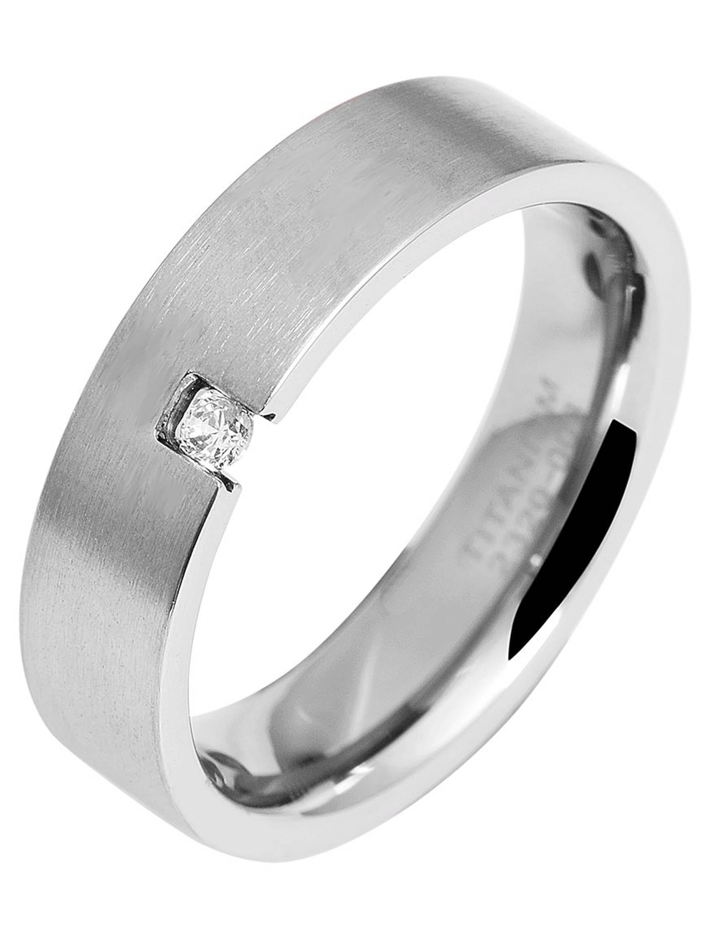 Akzent Ring 'Romance, silberfarbig, langlebig' in Silver: front