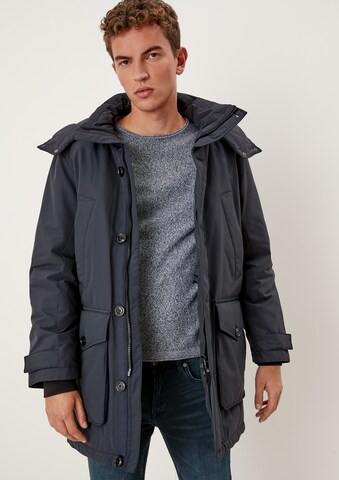 s.Oliver Winterparka in Blauw: voorkant