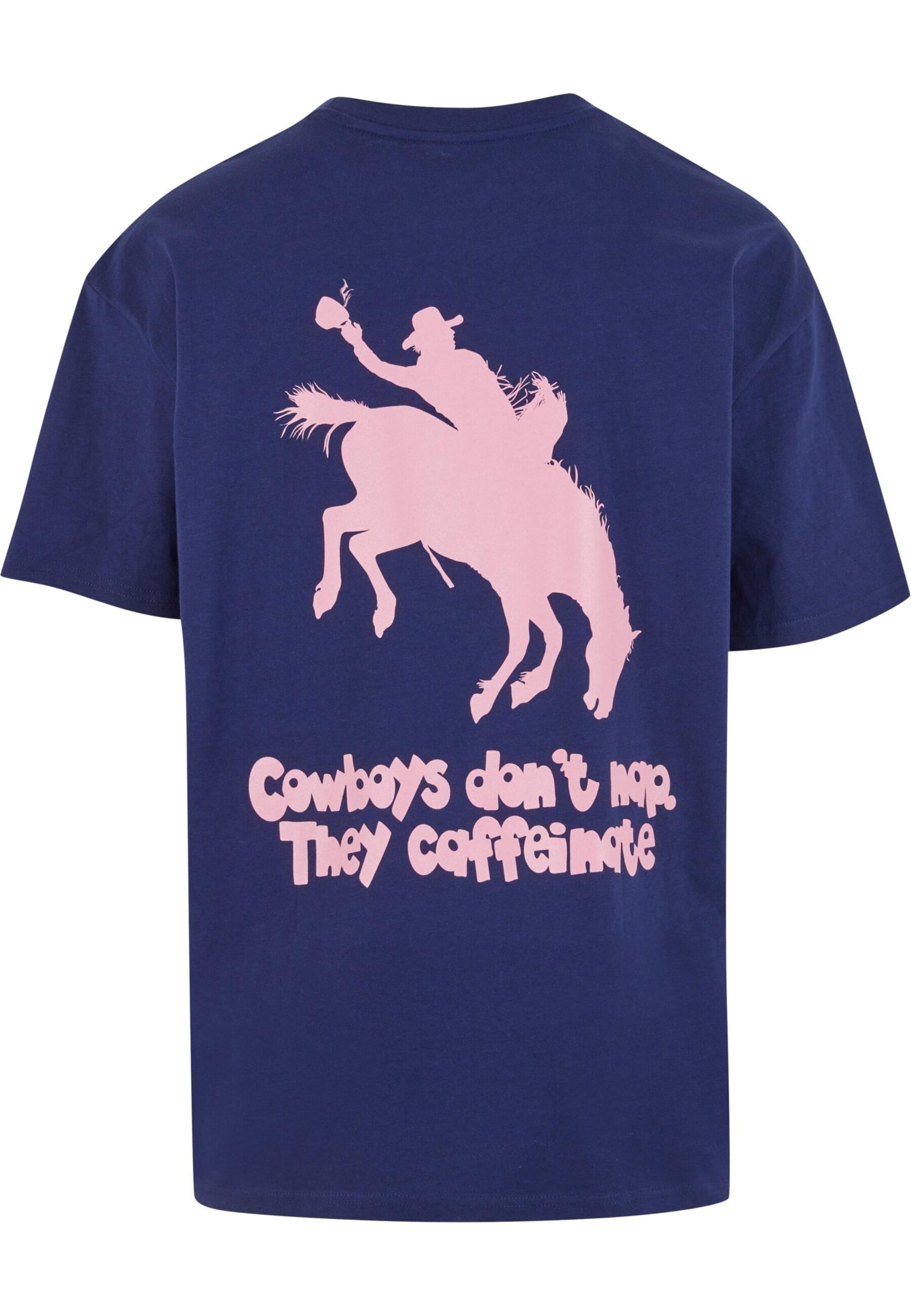 T-Shirt 'Western Coffee' Lost Youth en bleu