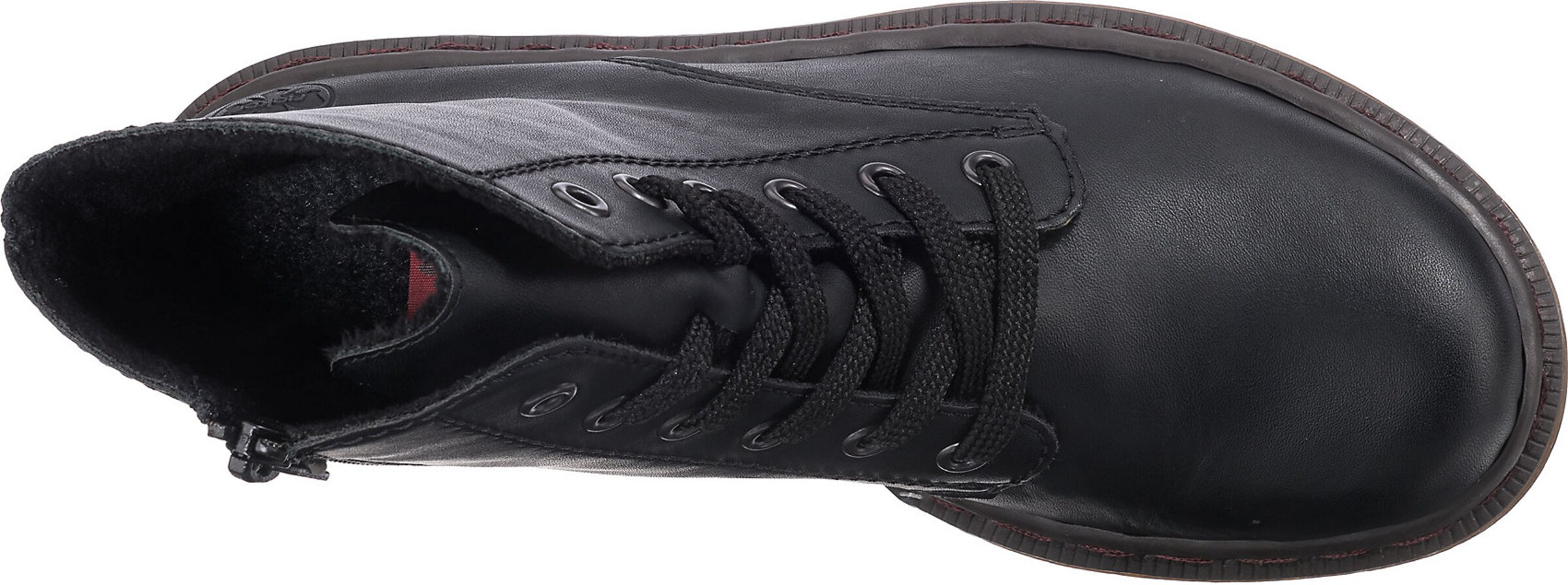 Rieker Lace-up bootie in Black