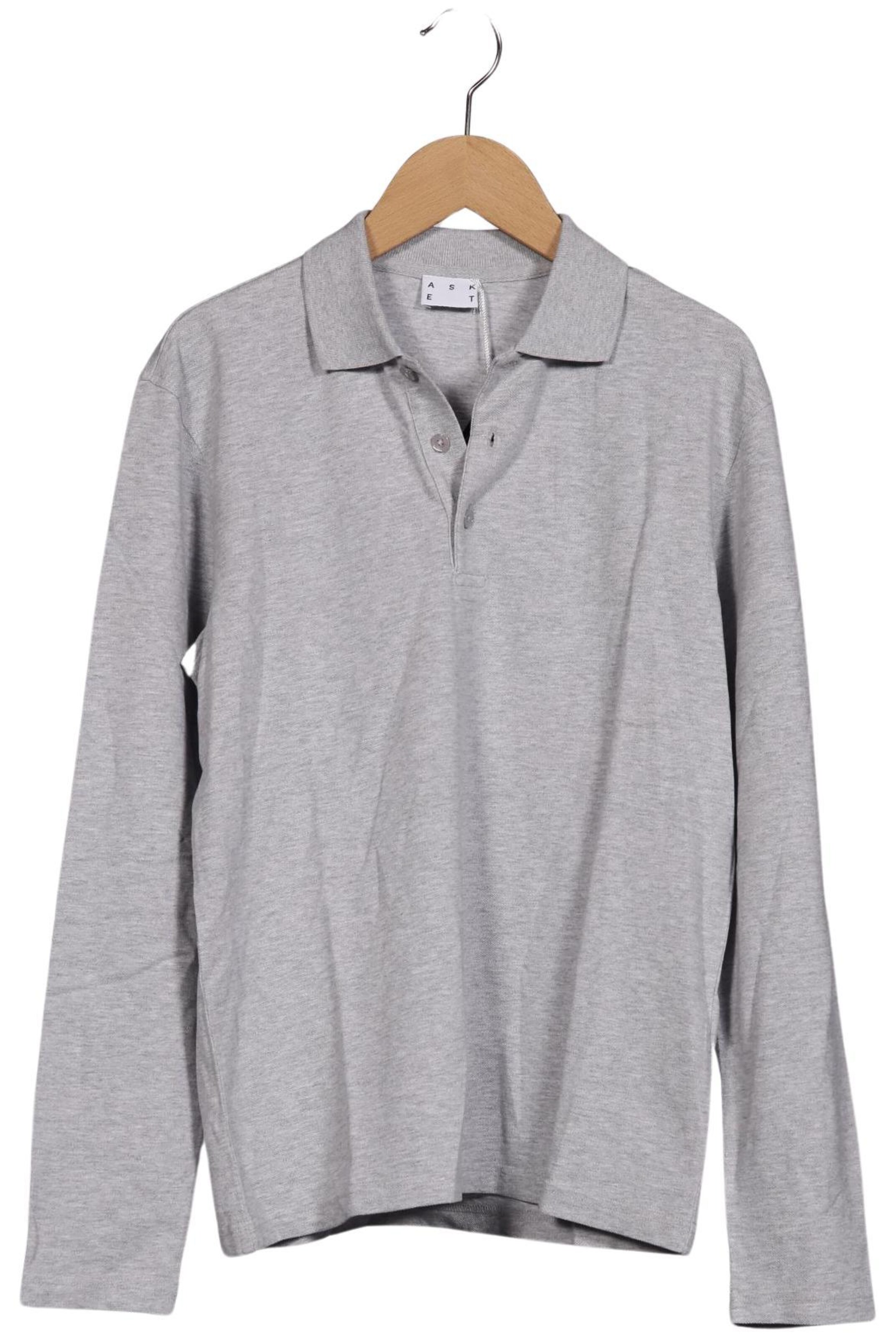 Asket Shirt in S in Grey: front