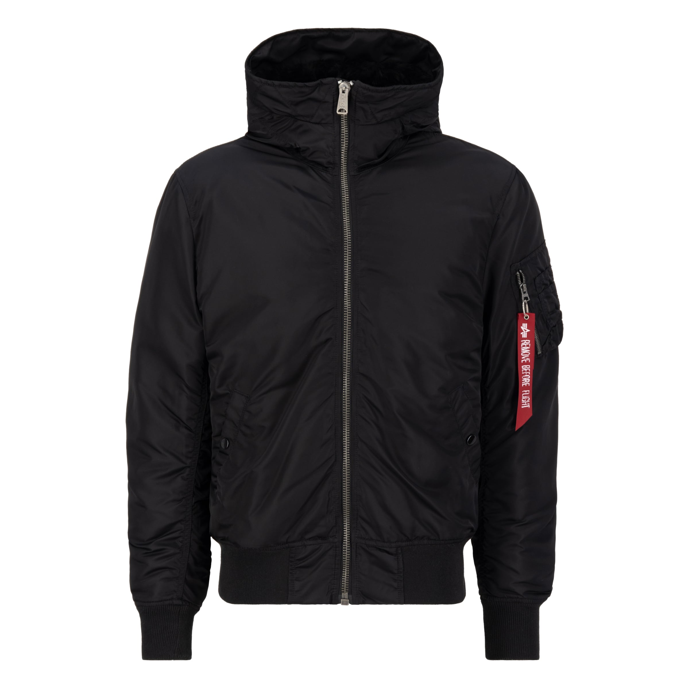 Giacca invernale &#x27;MA-1&#x27; di ALPHA INDUSTRIES in nero: frontale
