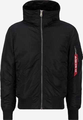 ALPHA INDUSTRIES Zimska jakna 'MA-1' | črna barva: sprednja stran