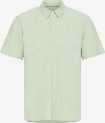 BLEND - Camisa ' BHAban Slub Linen Mix ' en verde: frente