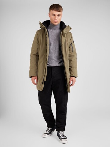 TOM TAILOR DENIM Winterjas in Groen