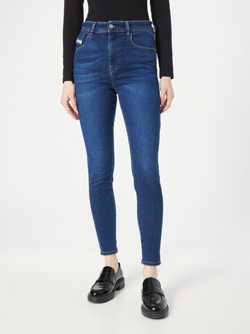 DIESEL Skinny Jeans 'SLANDY' in Blauw: voorkant