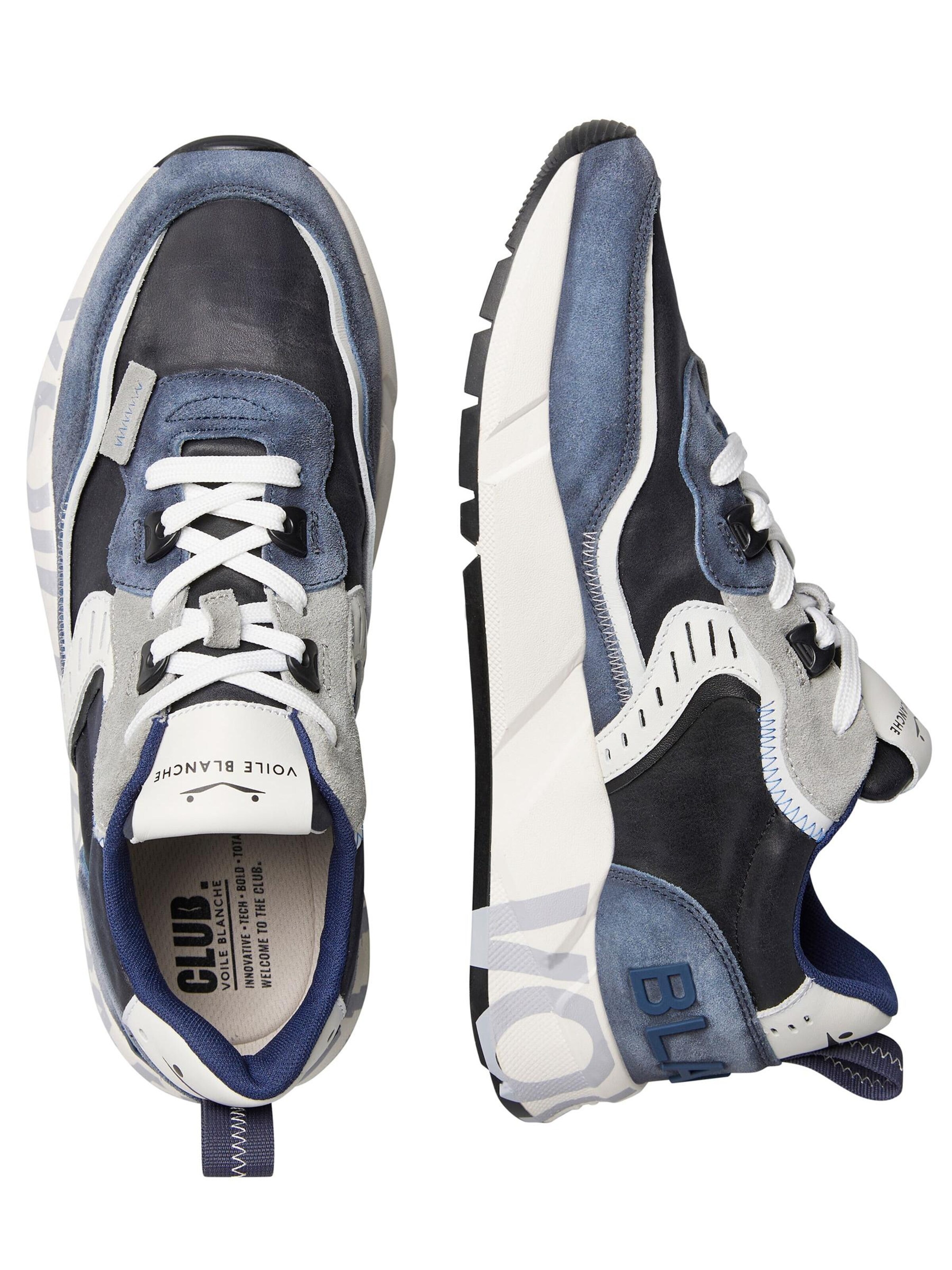 Voile blanche Platform trainers 'CLUB01.' in Blue