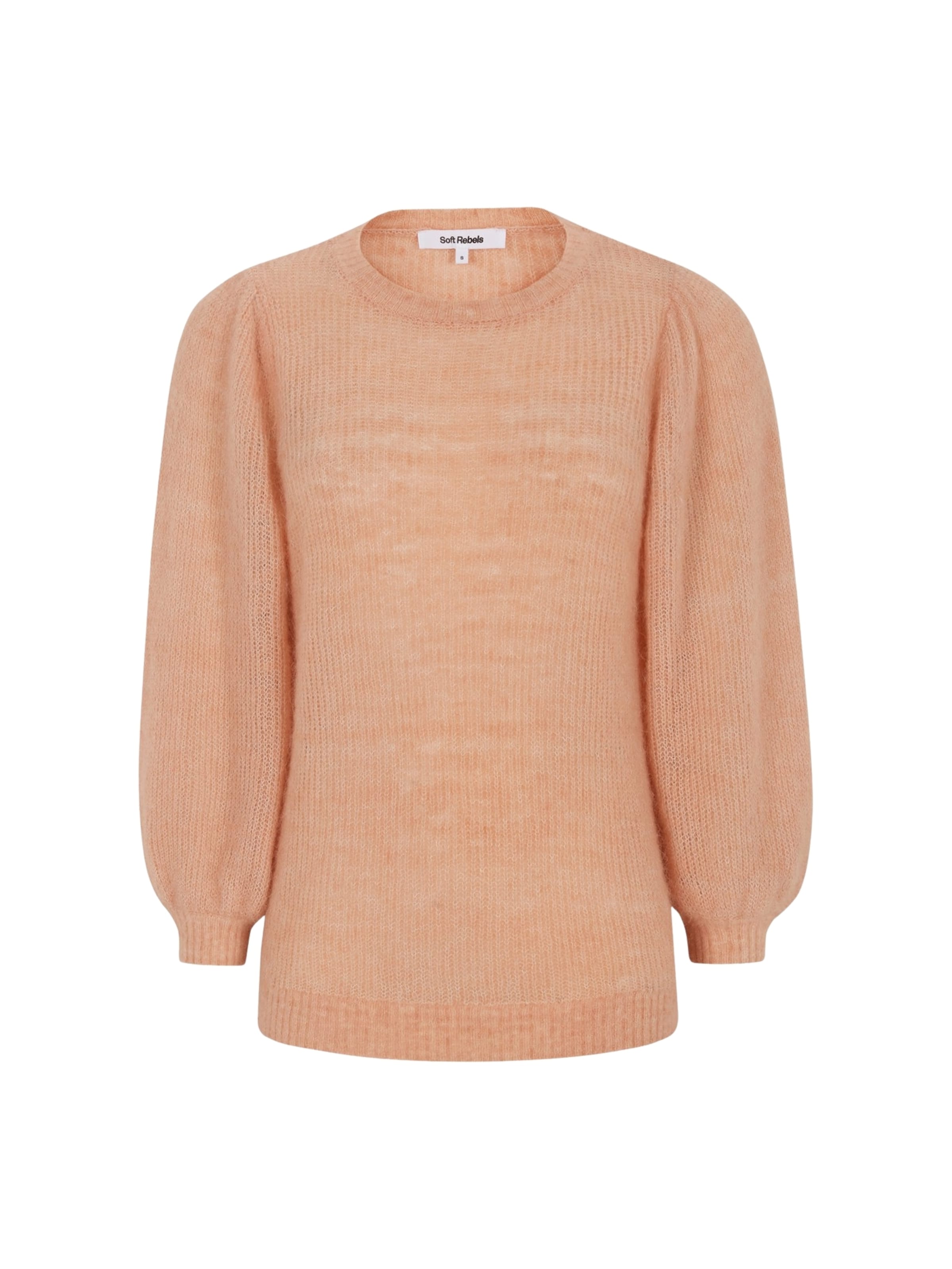 Soft Rebels Trui ' SRTrish ' in Roze: voorkant