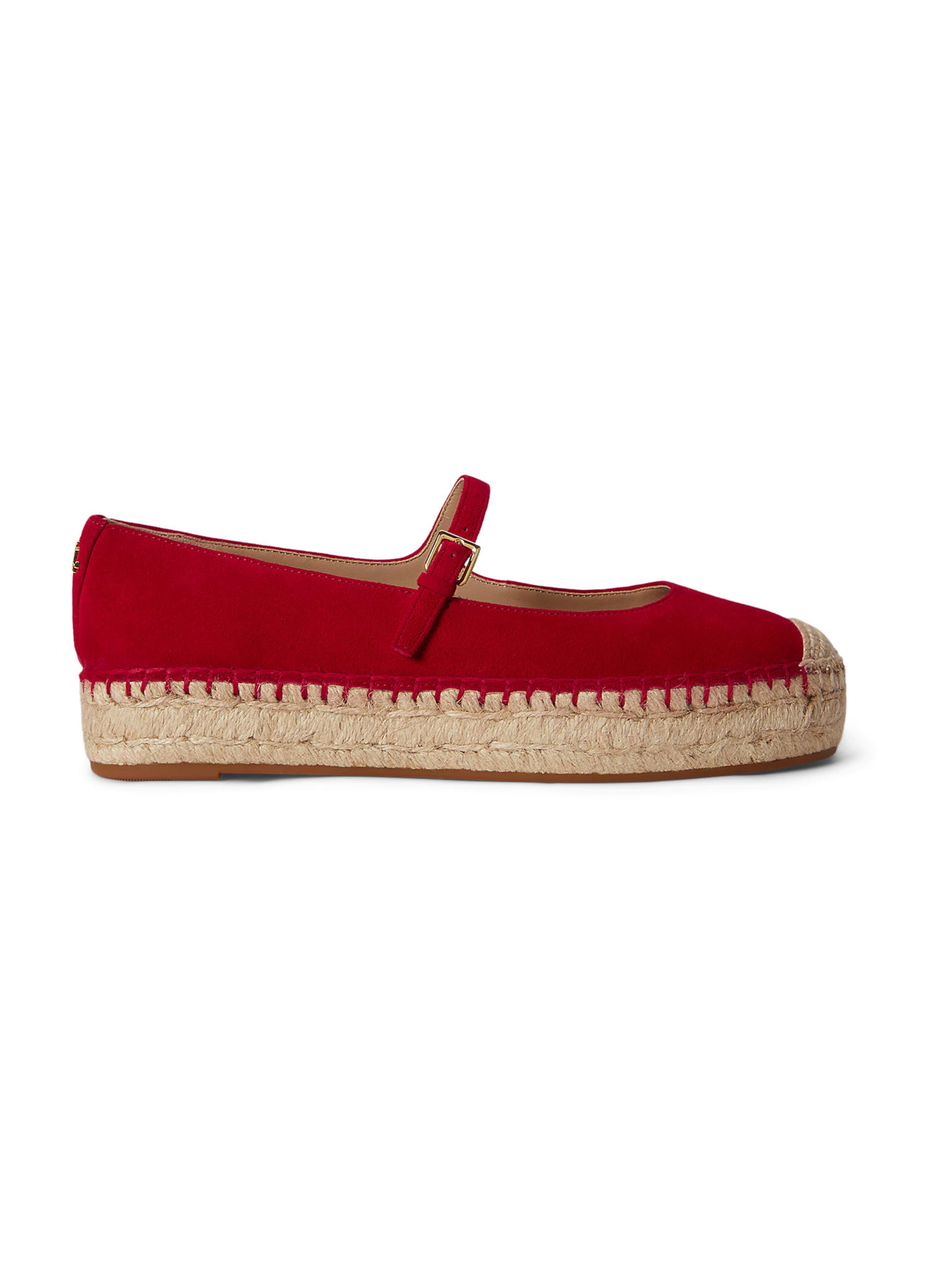Lauren Ralph Lauren - Alpargatas 'LUIZE' en rojo: frente