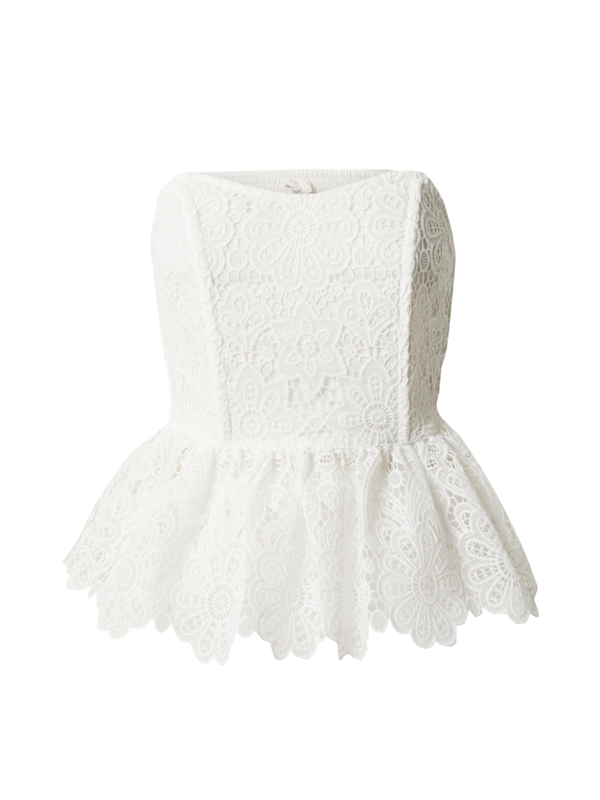 River Island - Top em branco: frente