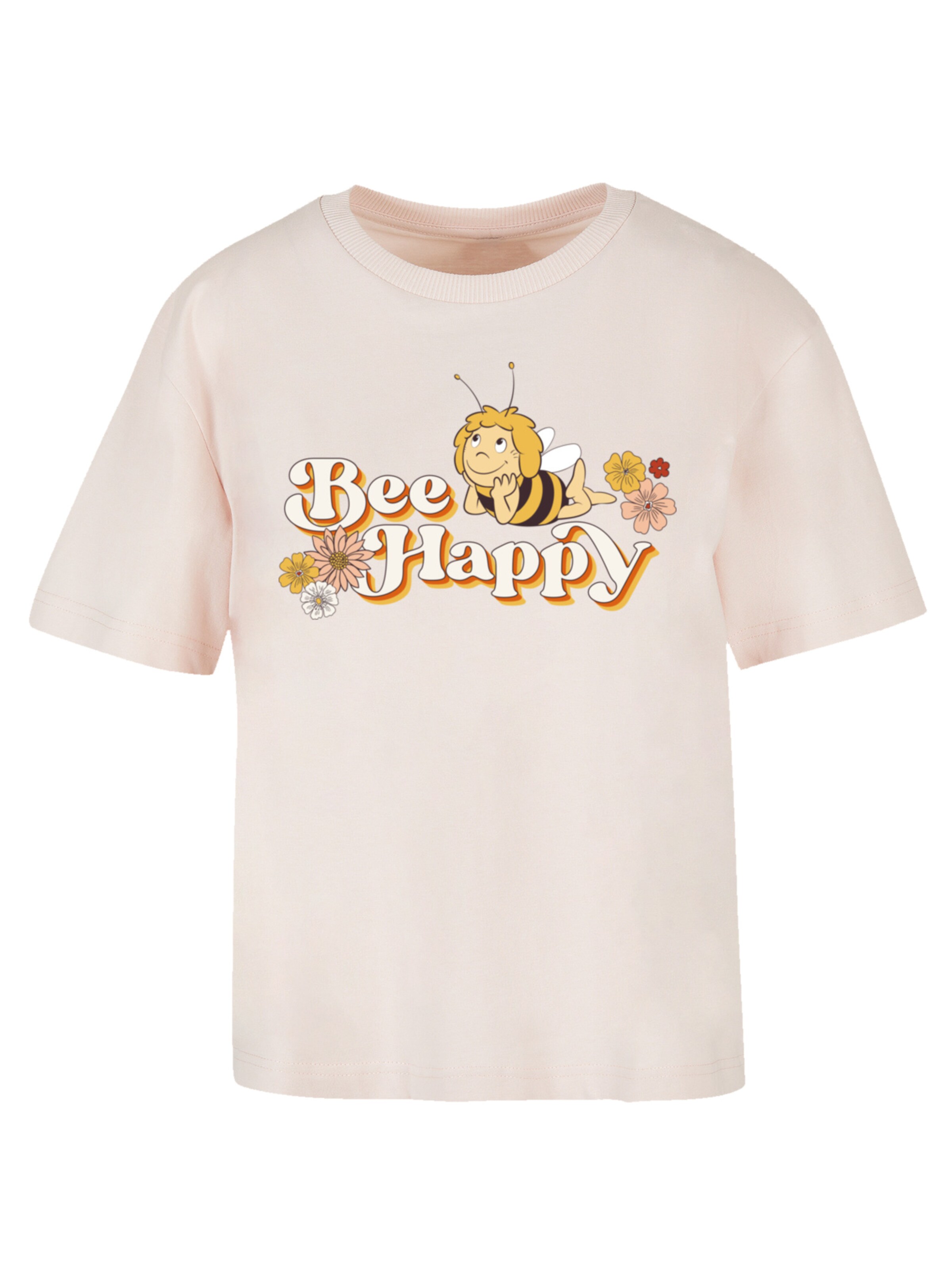 F4NT4STIC Shirt 'Bee Happy' in Pink: Vorderseite