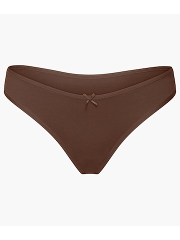 cfab (formerly creamy fabrics) Slip 'Cotton String' in Bruin: voorkant