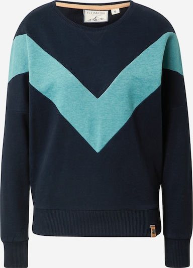 Fli Papigu Sweatshirt 'Handyvertrag anderer Name' in Turquoise / Night blue, Item view