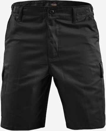 Regular Pantalon fonctionnel 'Dasht' normani en noir : devant
