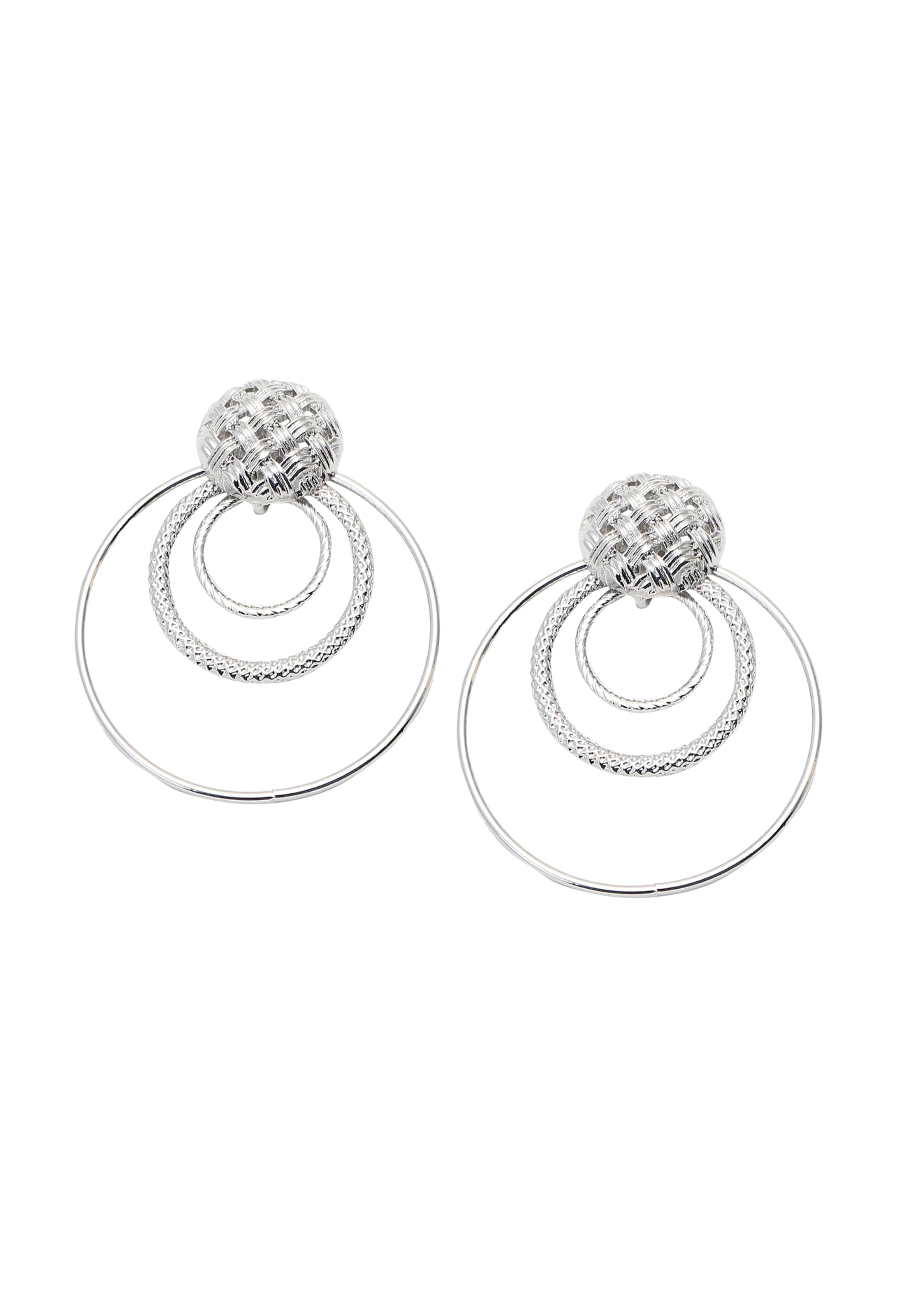 SOHI Øreringe ' Genny ' i sølv: forside