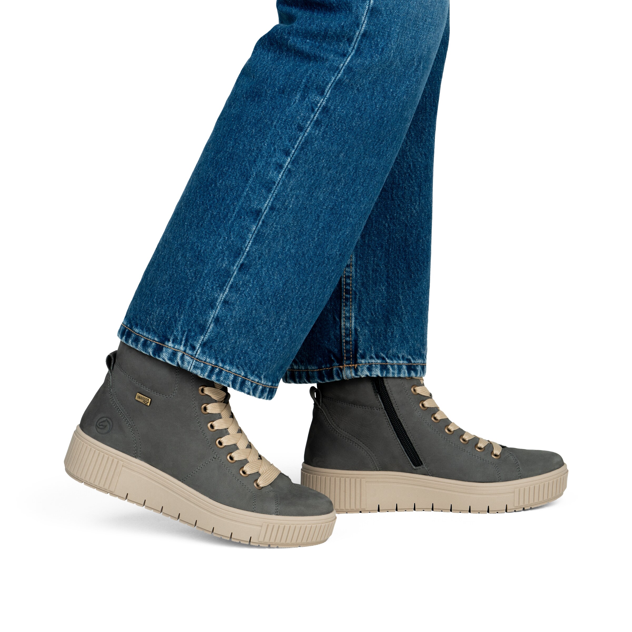 REMONTE Schnürstiefelette in Grau