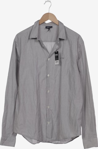 Armani Jeans Hemd XXXL in Grau: Vorderseite