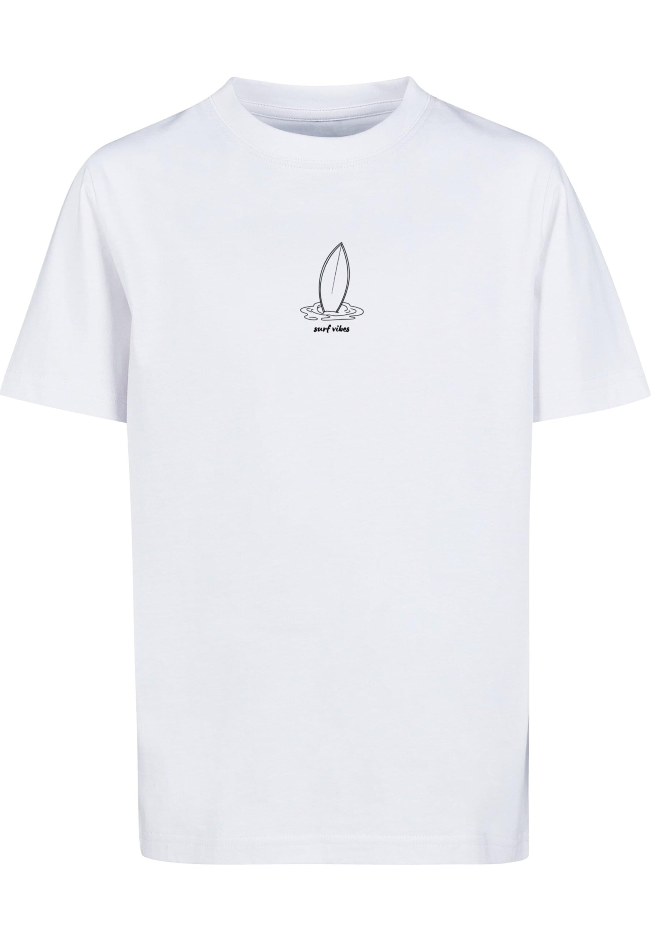 Merchcode Shirt 'Summer - Surf Vibes' in White: front