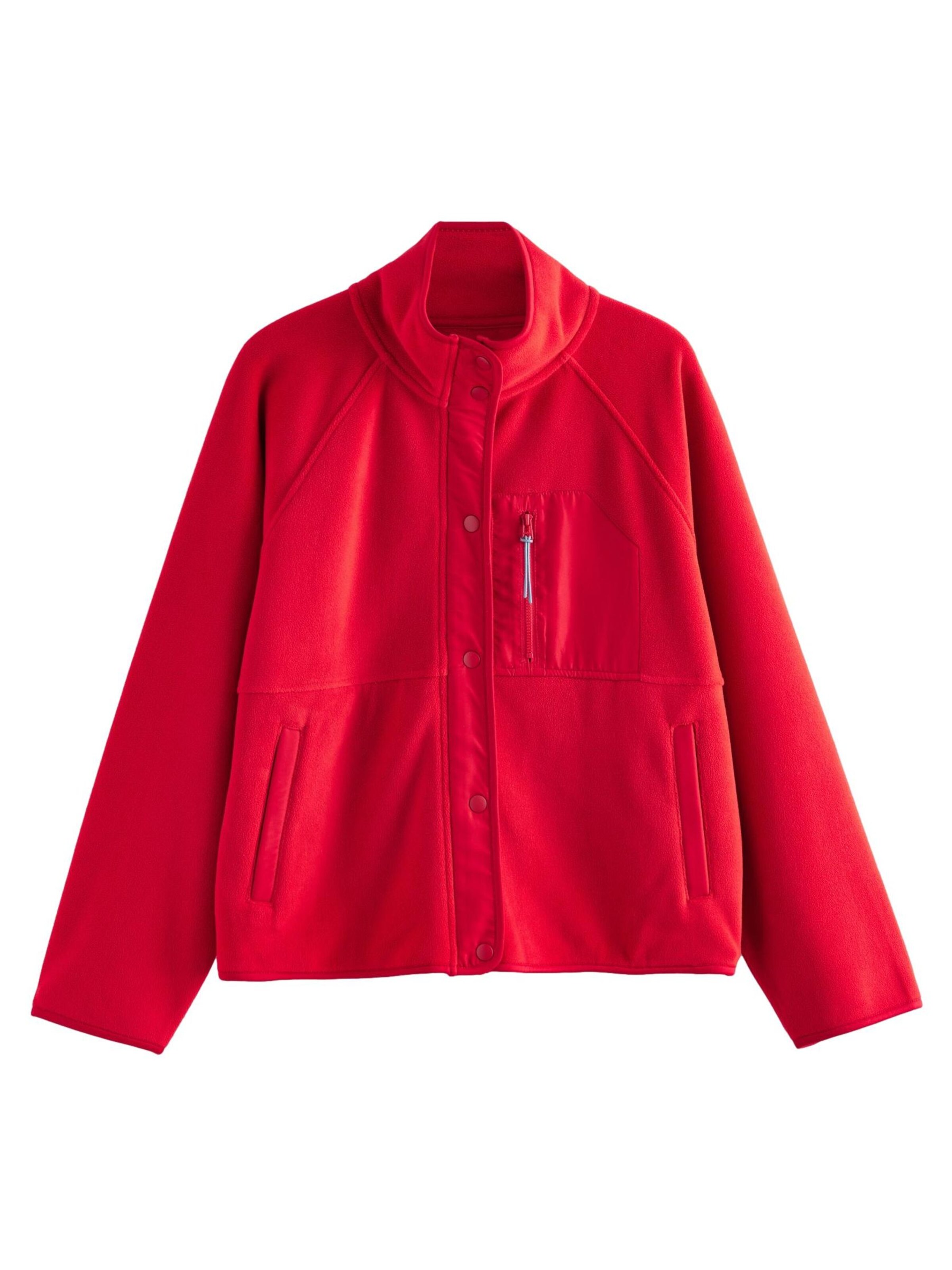 Next - Casaco de velo em vermelho: frente