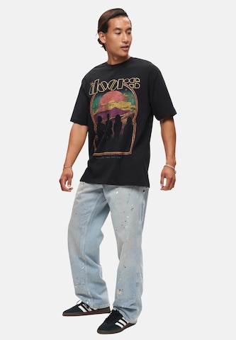 Recovered T-Shirt 'The Doors Faded Sun' in Schwarz