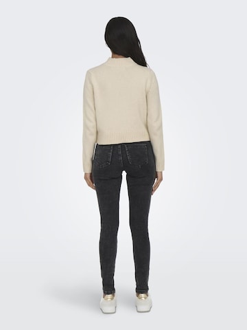 ONLY - Jersey 'Allie' en beige