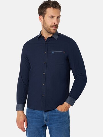 BABISTA Regular fit Button Up Shirt in Blue: front