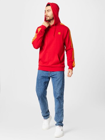 ADIDAS ORIGINALS Sweatshirt '3-Stripes' in Red