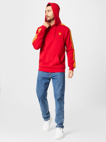 ADIDAS ORIGINALS Sweatshirt '3-Stripes' i röd