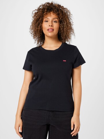 Levi's® Plus Shirt 'PL SS Baby Tee' in Schwarz: predná strana