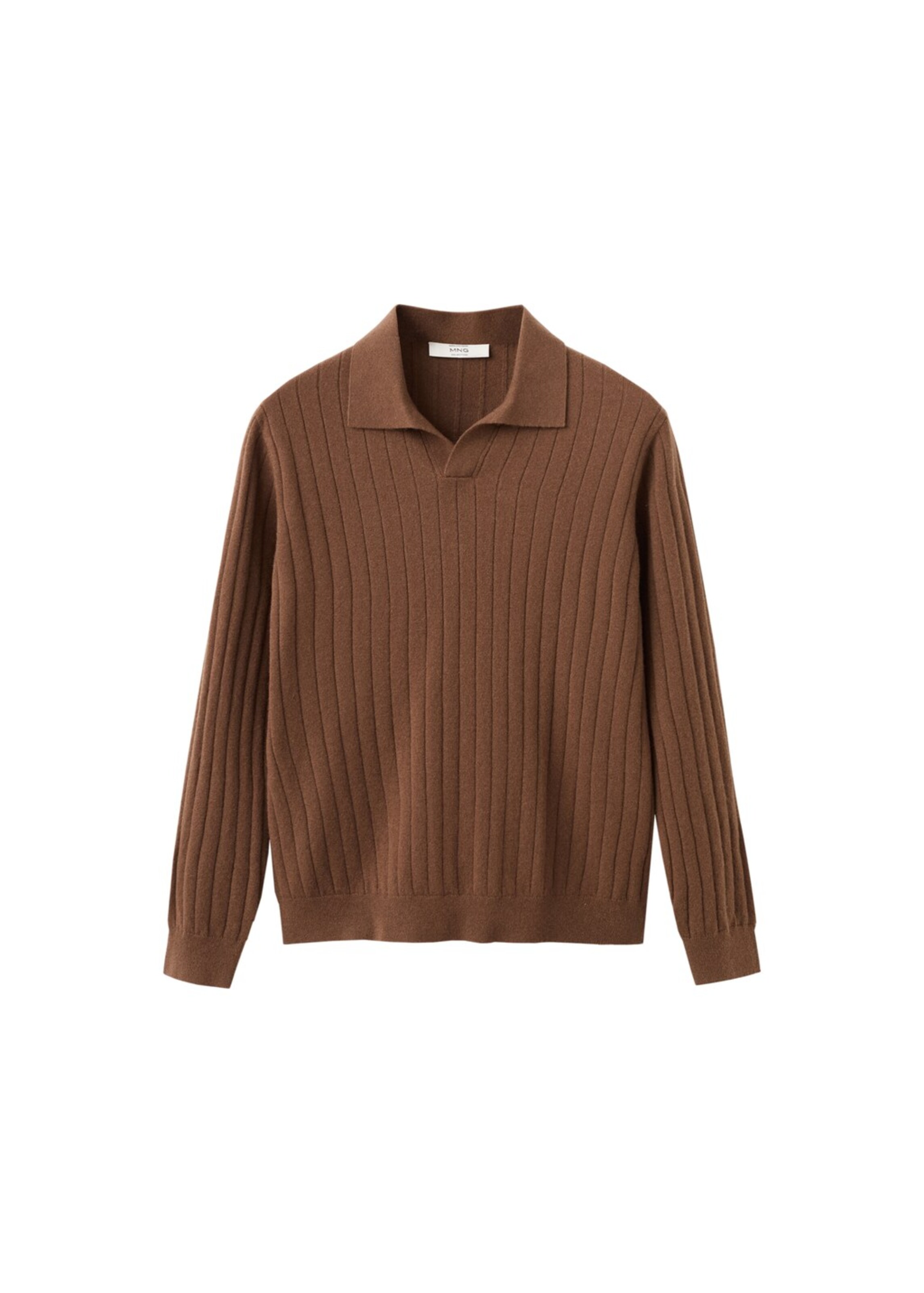 MANGO MAN Pullover 'Cashr' in Braun: Vorderseite