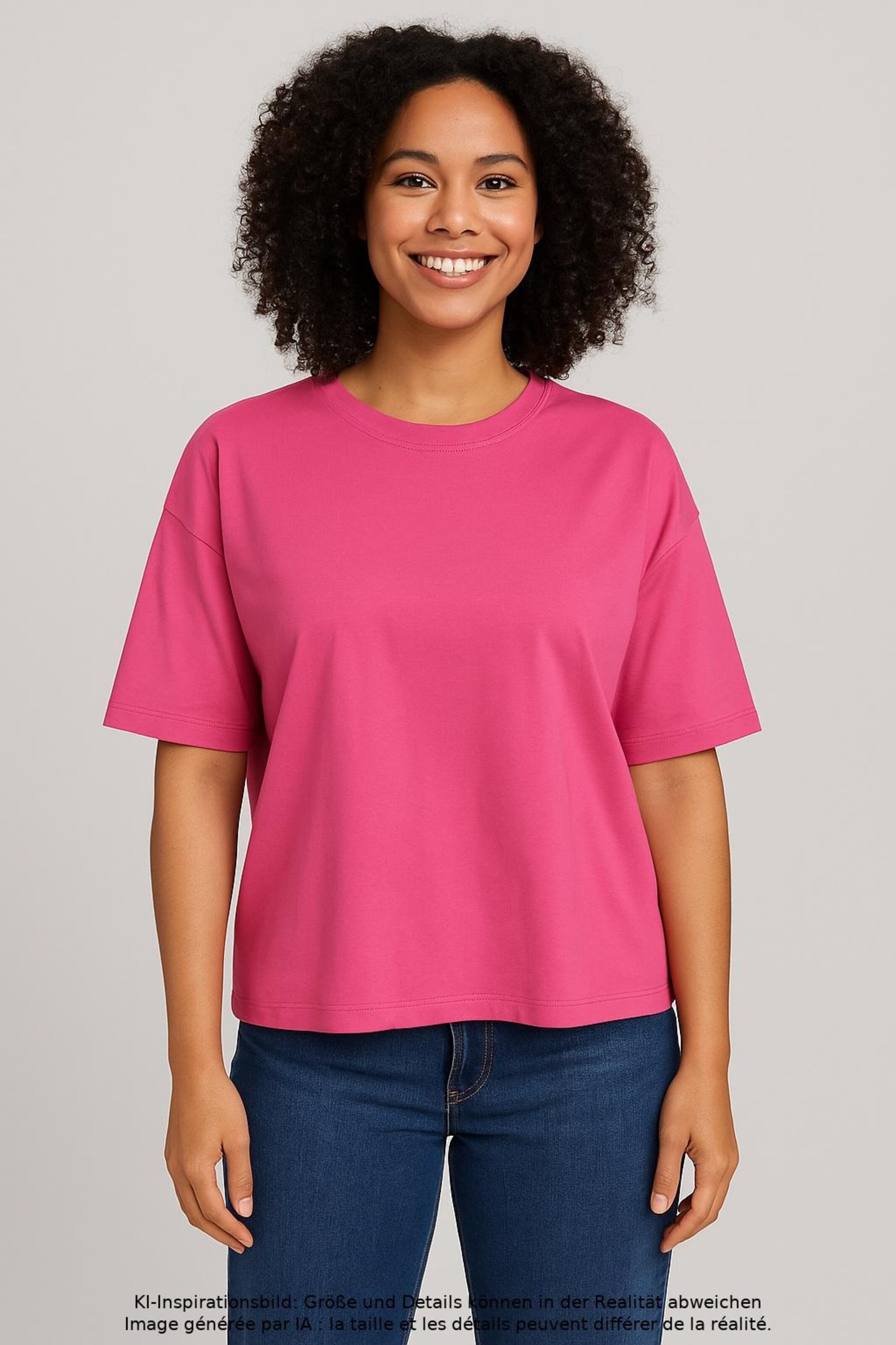 hessnatur Top & Shirt in XL in Pink: front