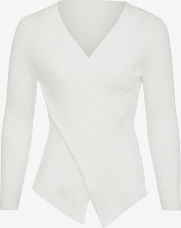 Pull-over EUCALY en blanc : devant