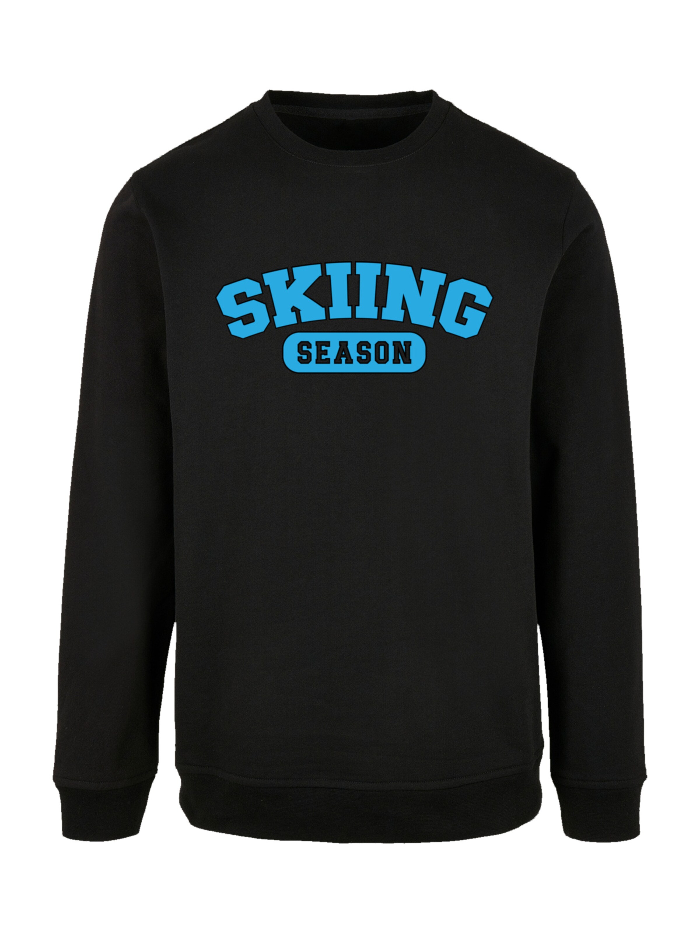 Sweat-shirt 'Skiing Season' F4NT4STIC en noir : devant