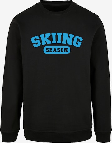 Sweat-shirt 'Skiing Season' F4NT4STIC en noir : devant