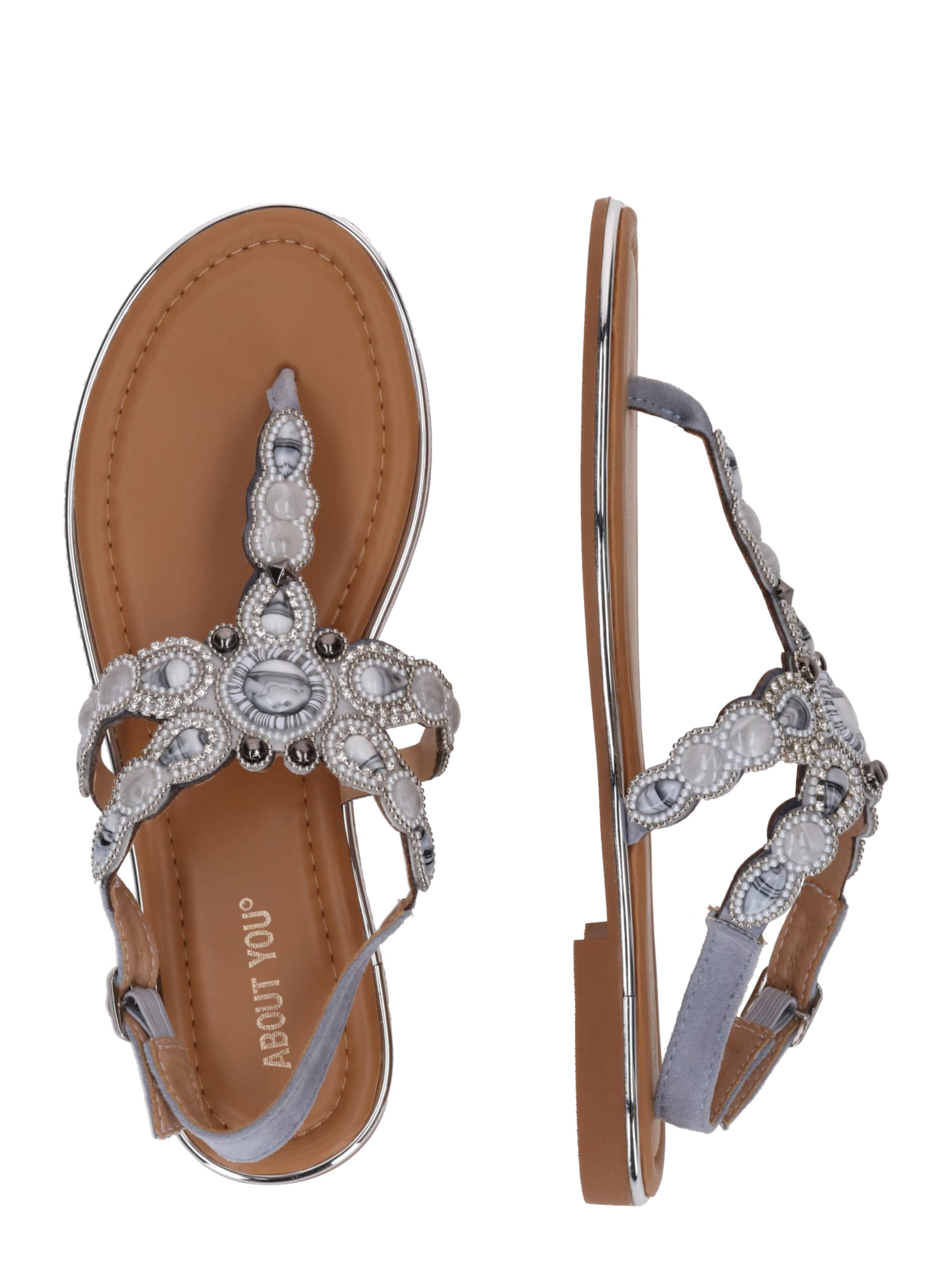 Tongs 'Nahla' ABOUT YOU en gris