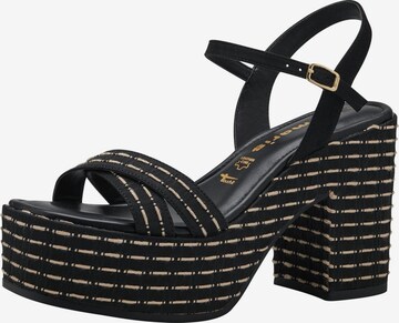 TAMARIS Strap Sandals in Black: front