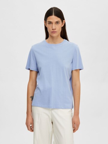 mėlyna SELECTED FEMME Marškinėliai 'SLFMY ESSENTIAL': priekis