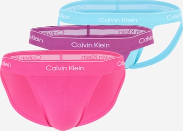 Calvin Klein Underwear Slipy – modrá: přední strana
