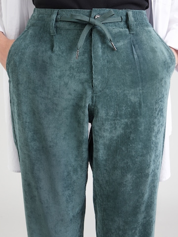 s.Oliver Tapered Pleat-front trousers in Blue