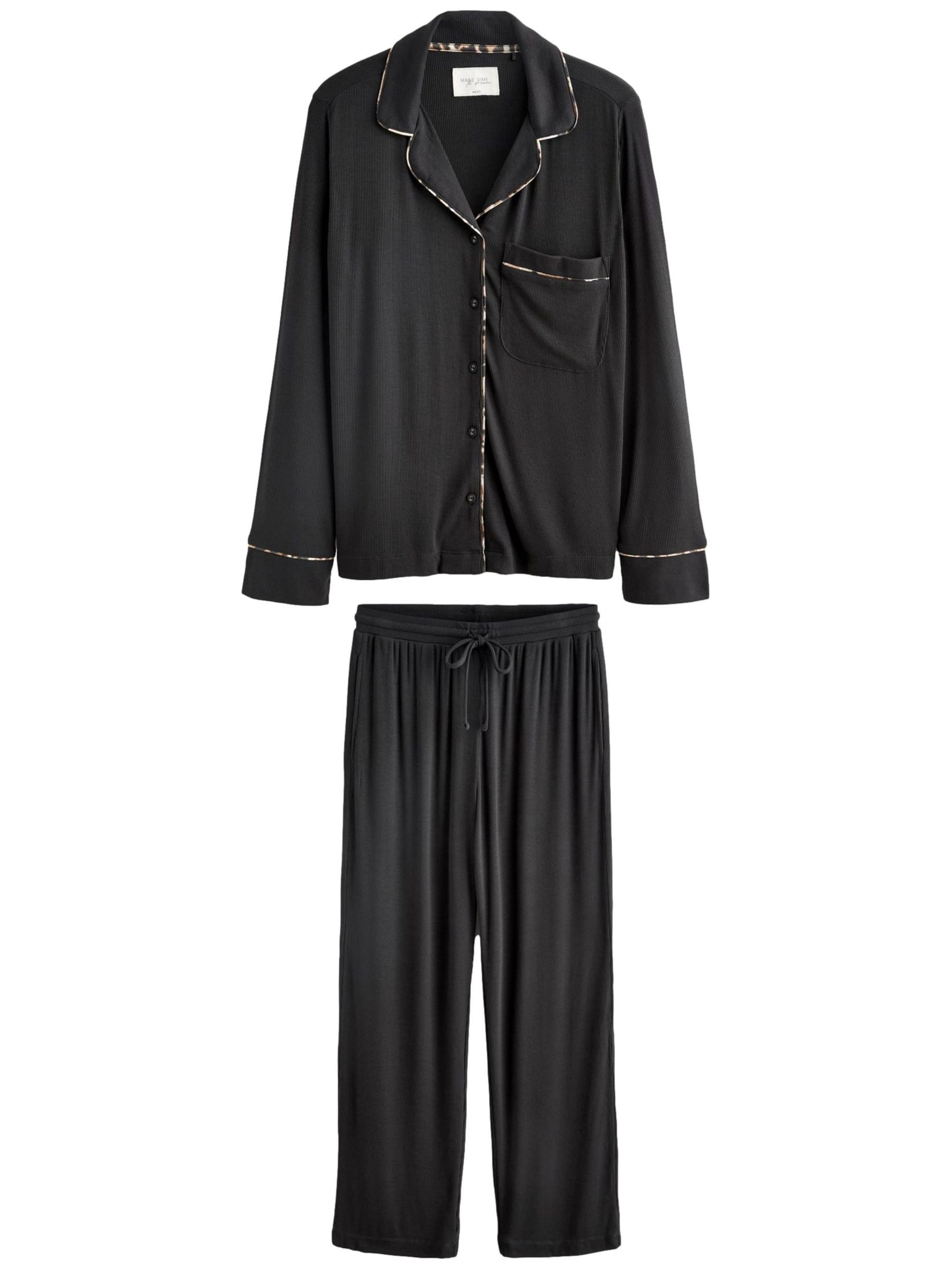 Next Pyžamo – černá: přední strana