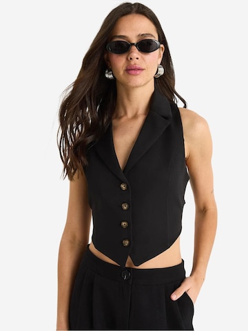 Gilet da completo di Bianco Lucci in nero: frontale