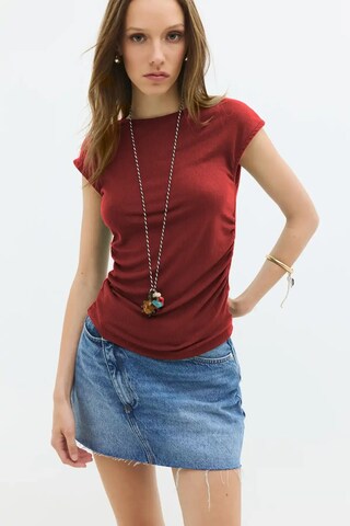 No Matter What Bluse in Rot