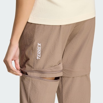ADIDAS TERREX Regular Outdoorhose 'Xperior Utilitas' in Braun