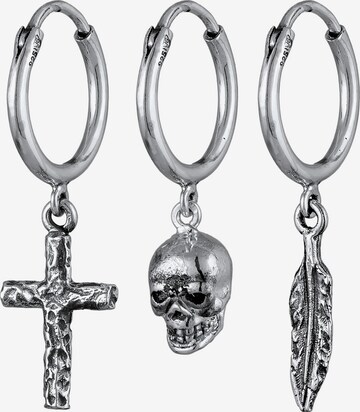 Boucles d'oreilles KUZZOI en argent : devant