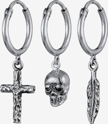 Boucles d'oreilles KUZZOI en argent : devant