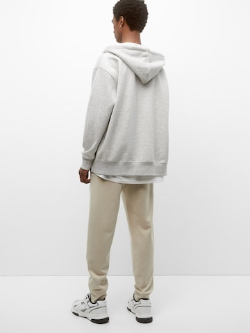 Pull&Bear Tapered Nadrág - szürke