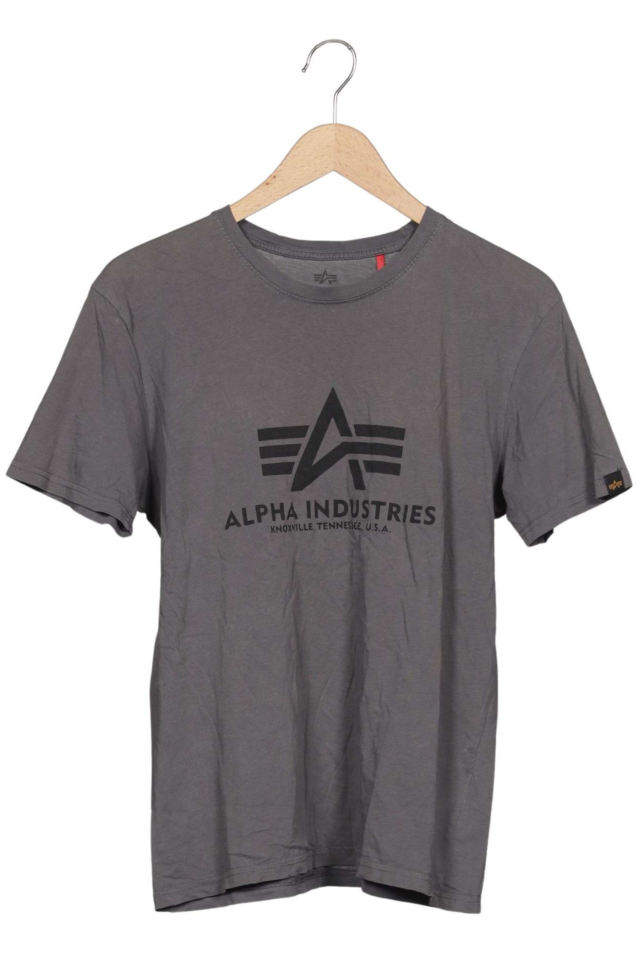 ALPHA INDUSTRIES Shirt in M in Grey: front