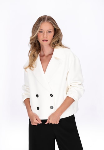 Manteau mi-saison 'Classic' DreiMaster Klassik en blanc : devant