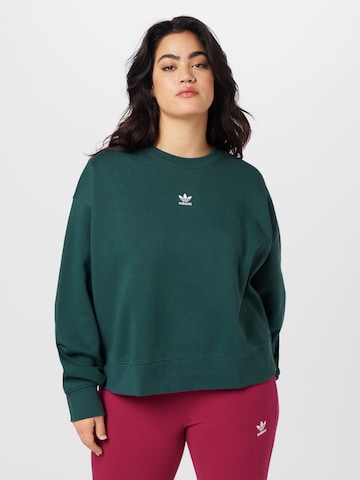 ADIDAS ORIGINALS Sweatshirt 'Adicolor Essentials Crew ' in Green: front